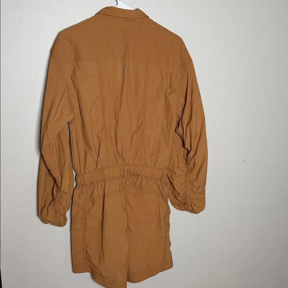 NWOT Free People In The Wild Shortsie Romper Long Sleeve One Piece